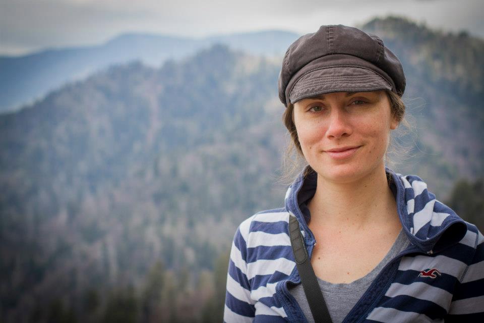 Melody Eötvös in the Great Smoky Mountains, Tennessee, 2013.